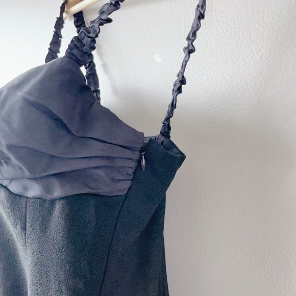 Moschino Cheap & Chic Midi length black dress 100% virgin wool women's s… - Picture 7 of 14